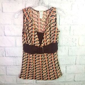 Studio Y Shirt Sleeve Belted Top. Size S.